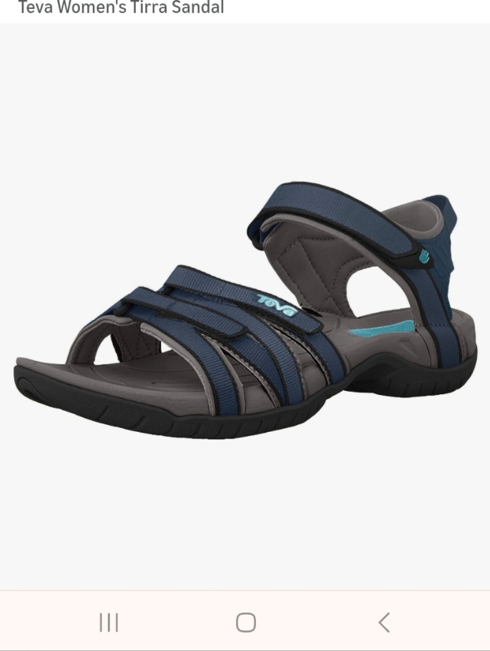 TEVA Women's Navy and Gray Strappy Hiking Sport Sandal